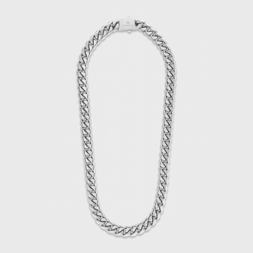 Cuban Link Chain (Silver) - 12mm