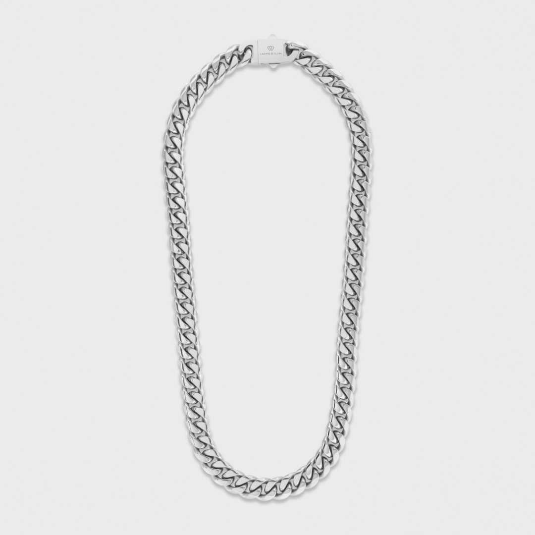 Cuban Link Chain (Silver) - 12mm