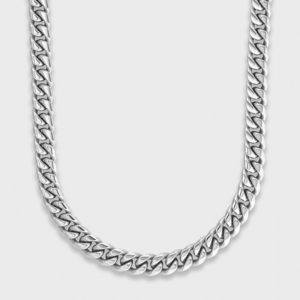 Cuban Link Chain (Silver) - 8mm