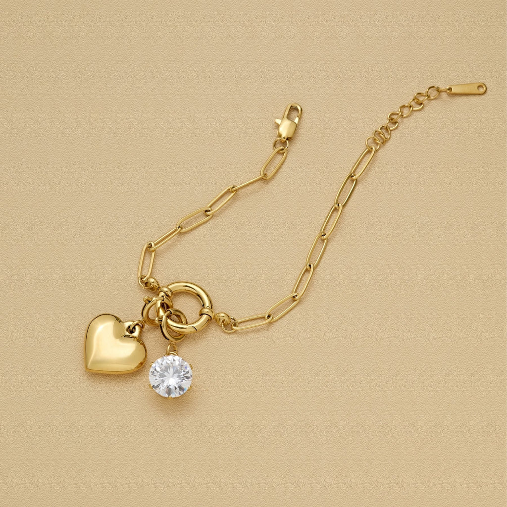 Paperclip Charm Bracelet