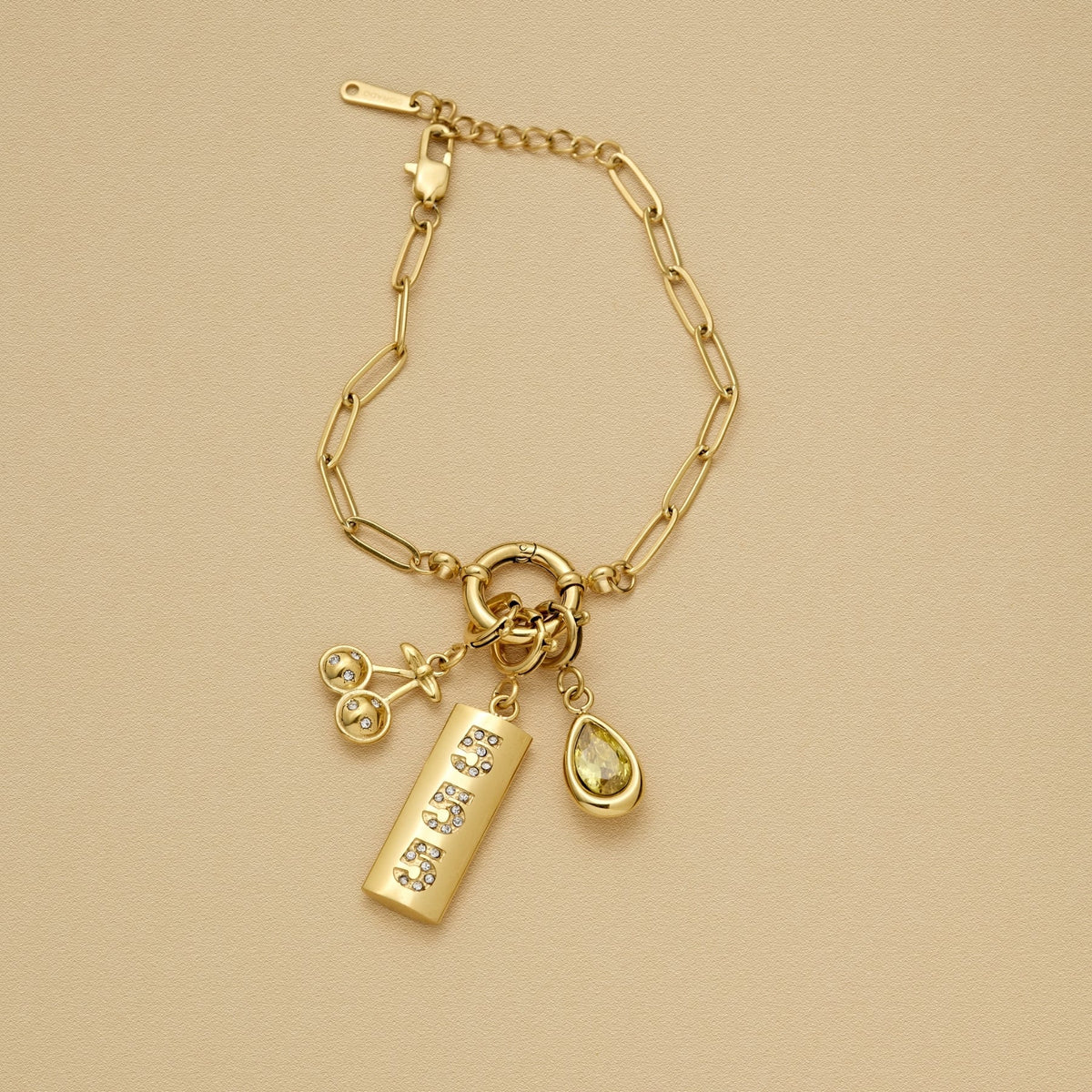Paperclip Charm Bracelet