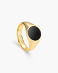 Circle Signet Ring Gold