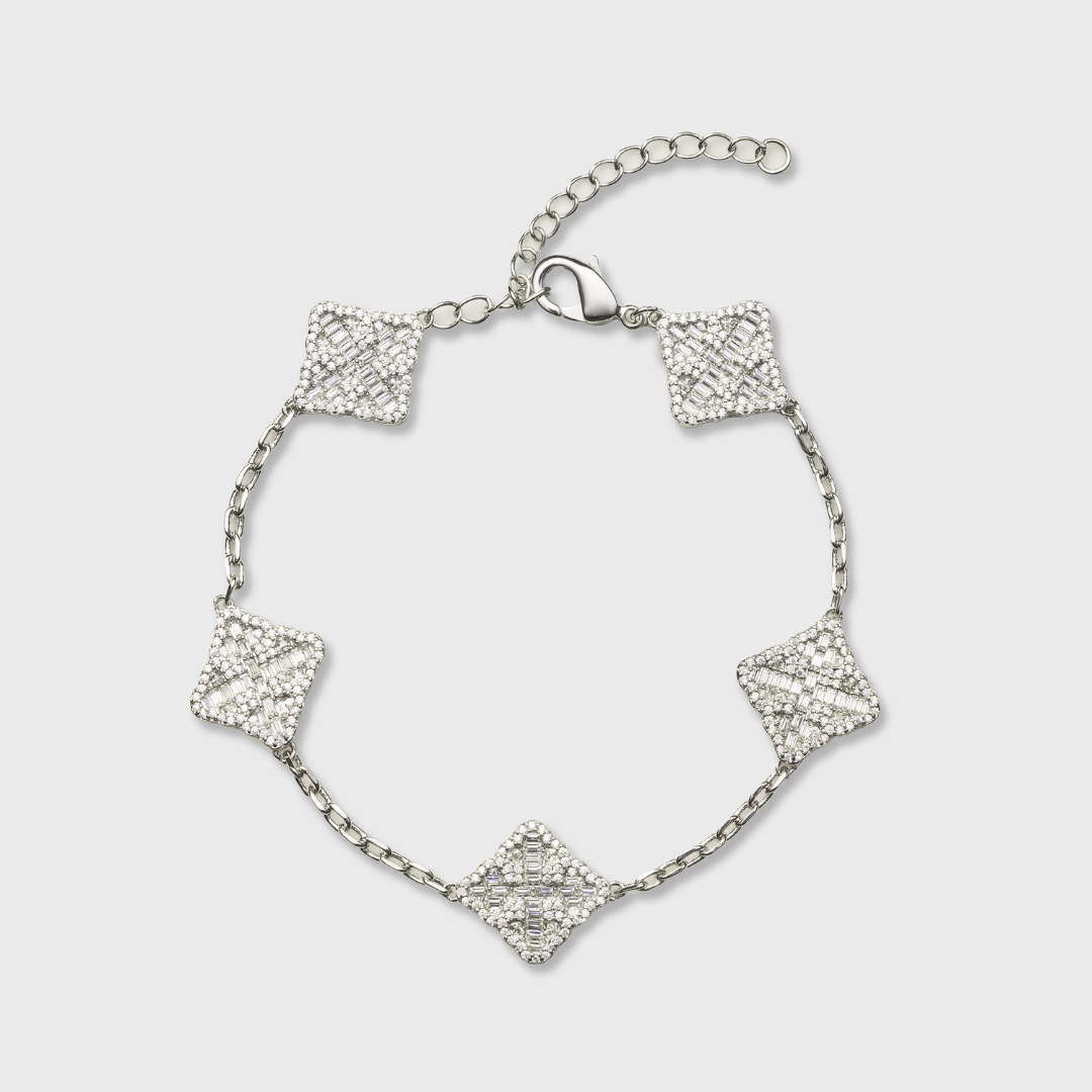 Clover Royale Chain + Bracelet (Silver)