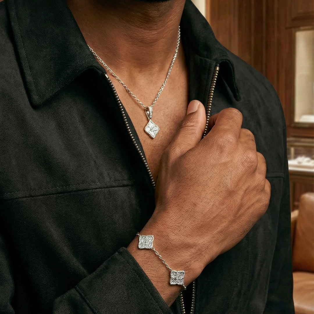 Clover Royale Chain + Bracelet (Silver)