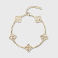 Clover Royale Bracelet (Gold)