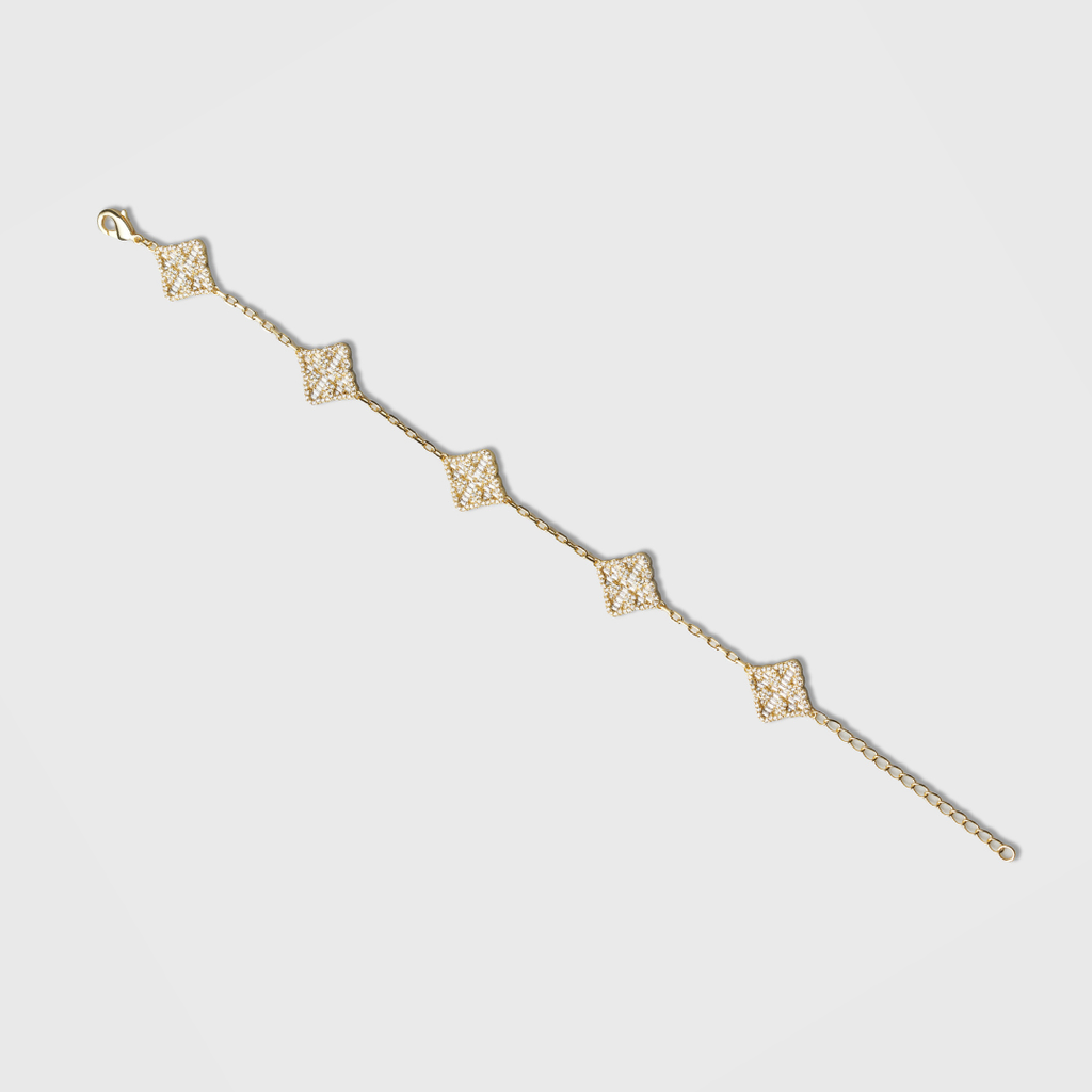 Clover Royale Bracelet (Gold)