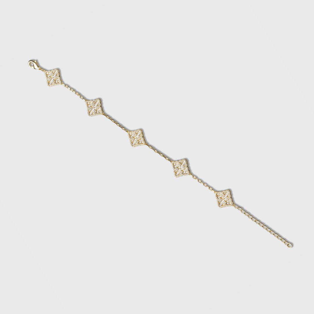 Clover Royale Bracelet (Gold)