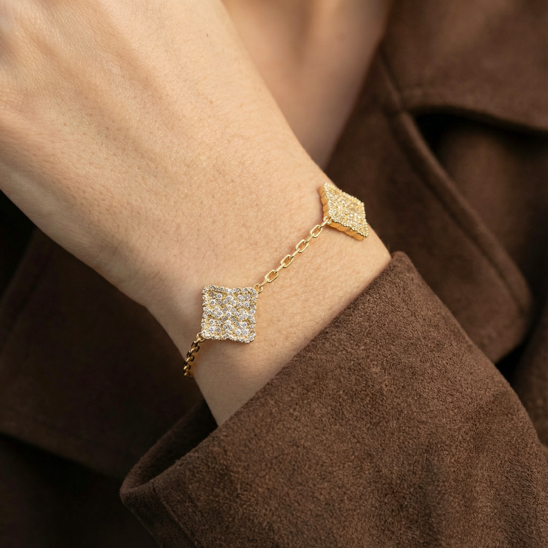 Clover Royale Bracelet (Gold)