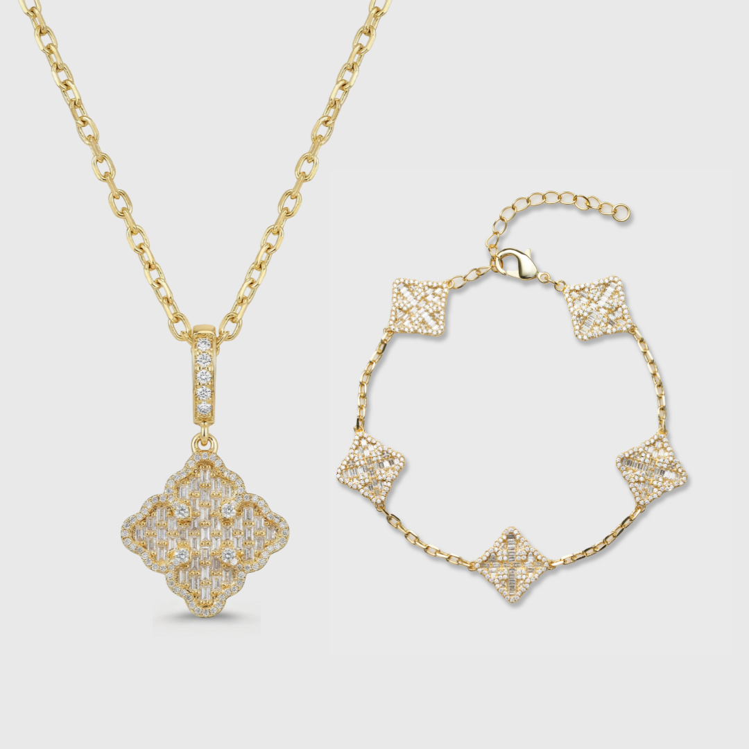 Clover Royale Chain + Bracelet (Gold)
