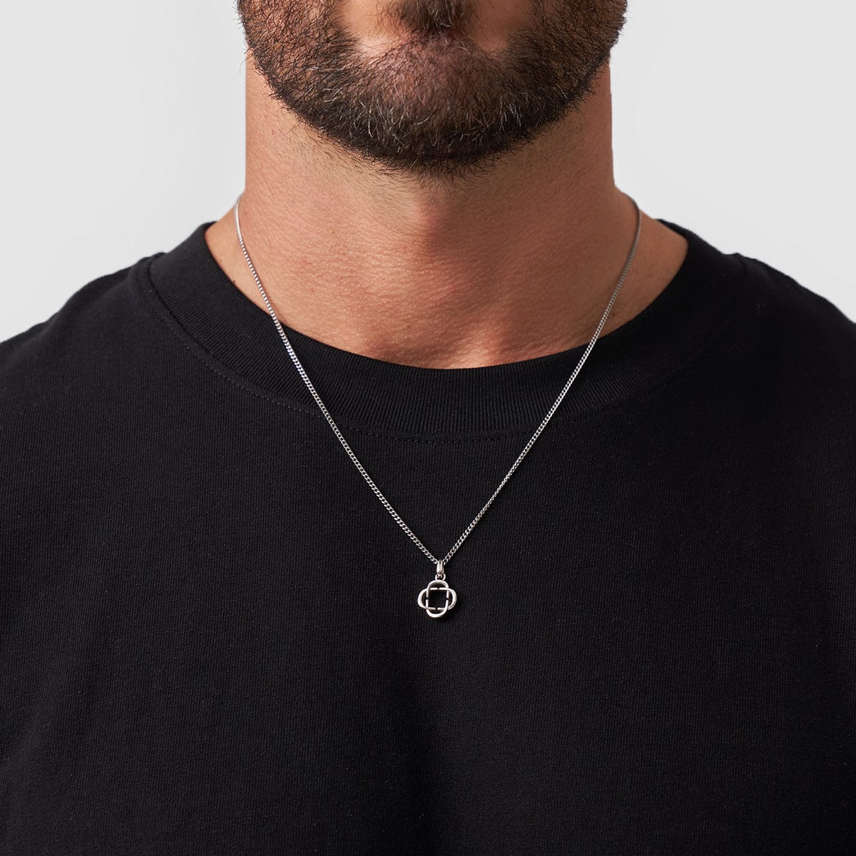 Clover Logo Pendant (Silver)