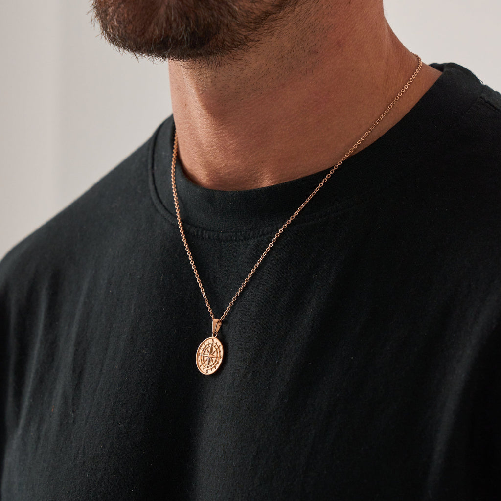Compass Pendant (Rose Gold)