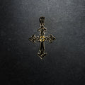 GLD X Bloody Osiris Large Cross Pendant in Solid Yellow Gold