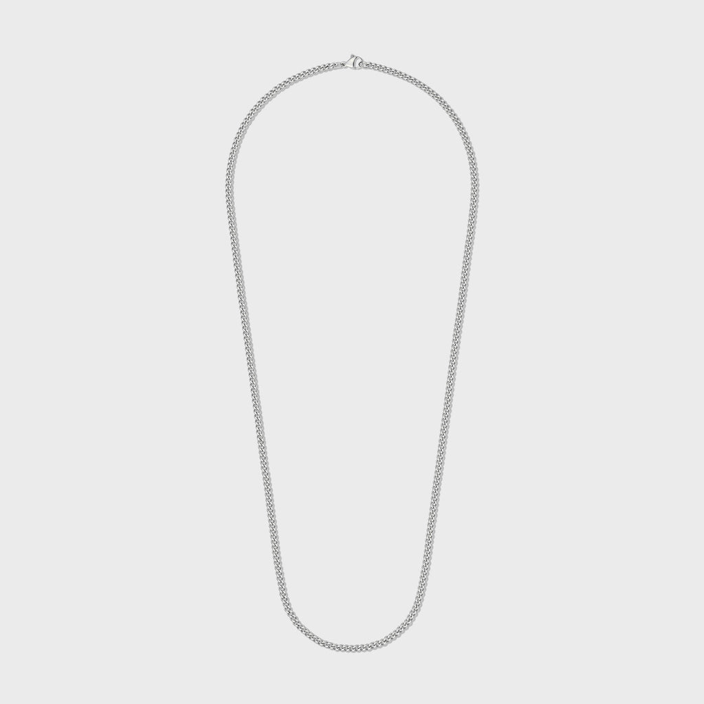 Women's Micro Cuban Chain (Silver)