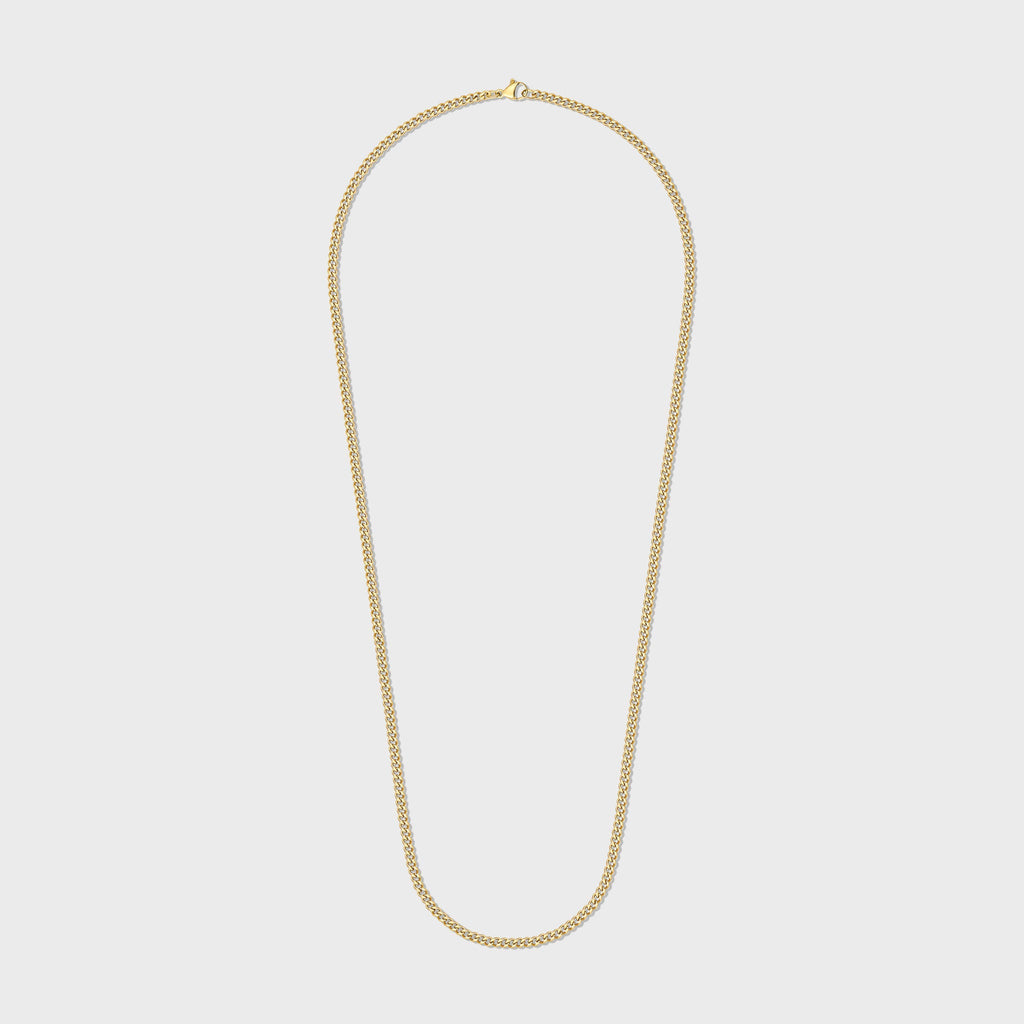Women's Micro Cuban Chain (Gold)