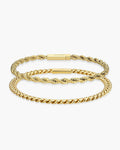 Cuban + Rope Bracelet Stack