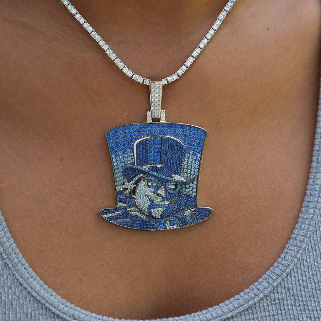 Penguin Top Hat Official DC Comics Pendant in White Gold