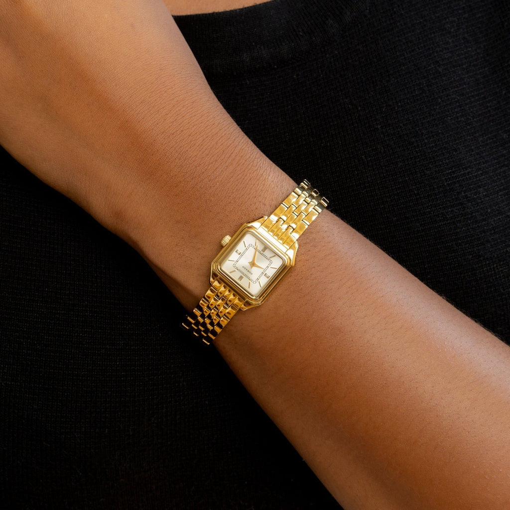 DORADO Satin Square Watch - Gold