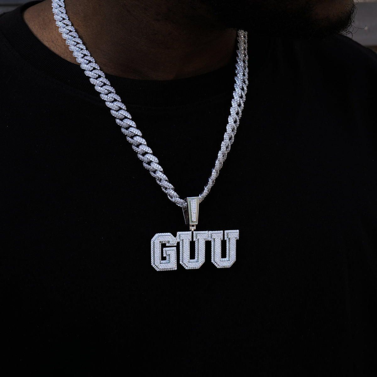 Custom Letters Two Layer Glow In The Dark Necklace