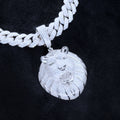 925S & VVS Moissanite Lion In White Gold