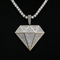 Large GLD Diamond Pendant
