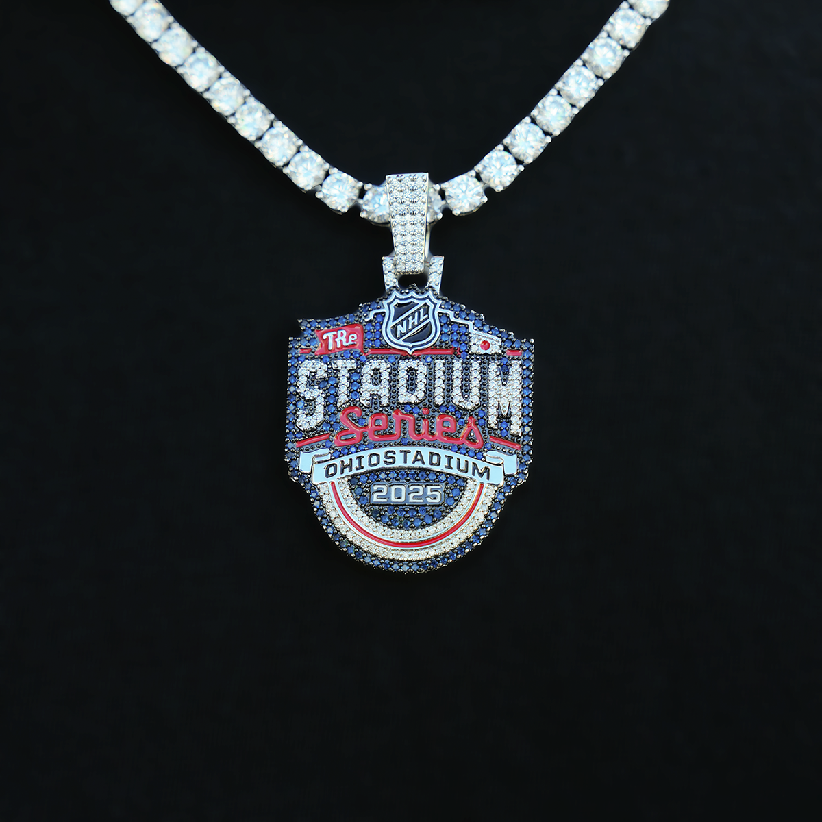 Stadium Series Official NHL Logo Pendant in White Gold