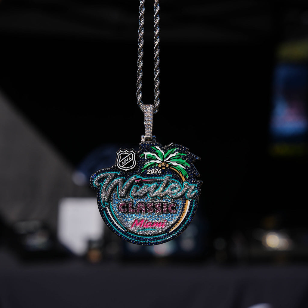 2026 Winter Classic Official NHL Pendant in White Gold