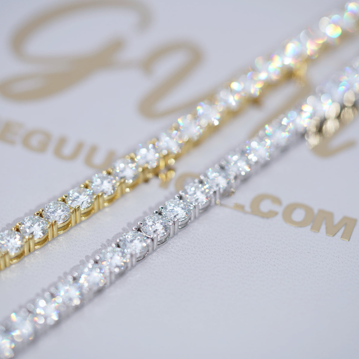 4MM 925S & VVS Moissanite Tennis Chain 18K Gold