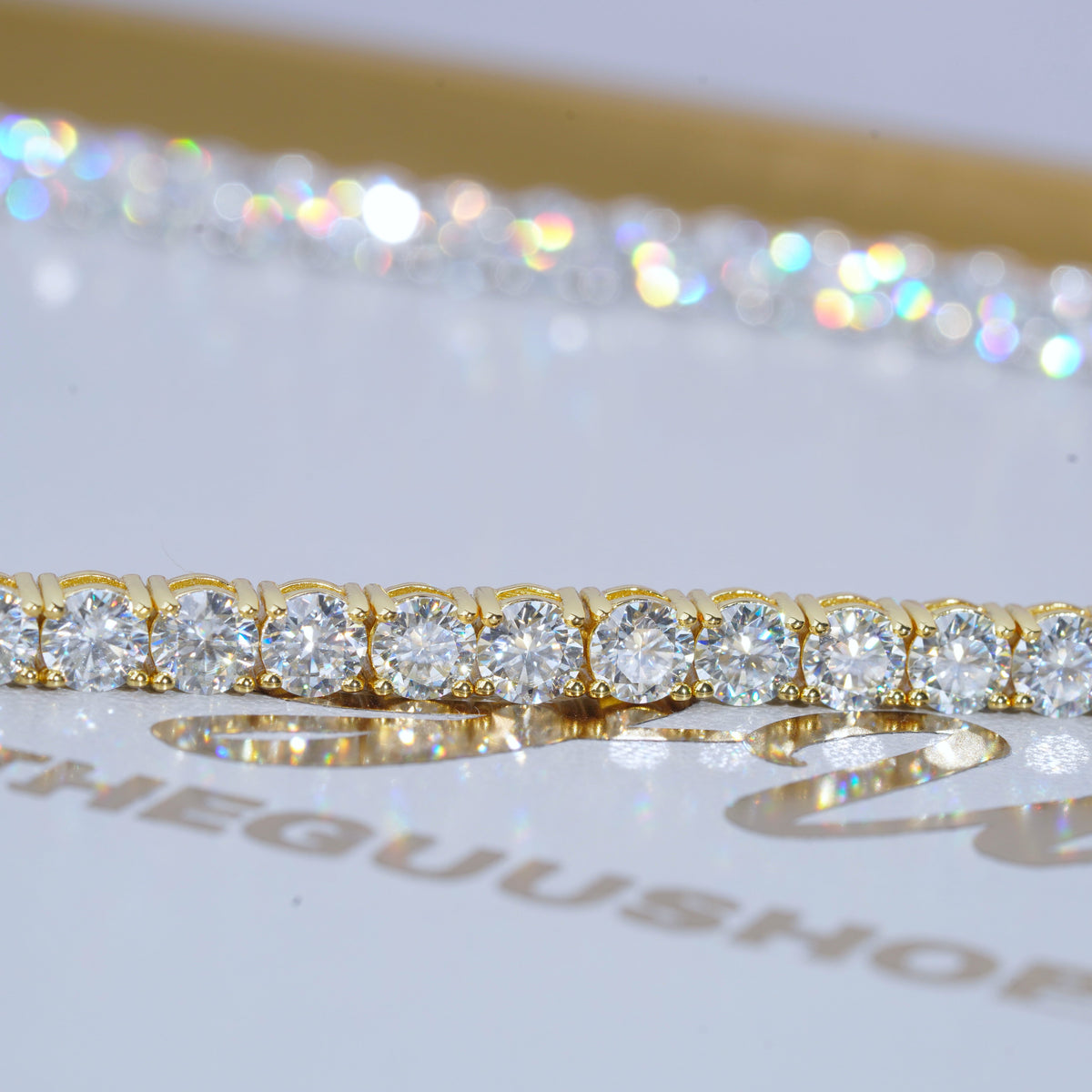 5MM 925S & VVS Moissanite Tennis Chain 18K Gold