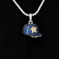 Houston Astros Official MLB Baseball Cap Pendant in White Gold