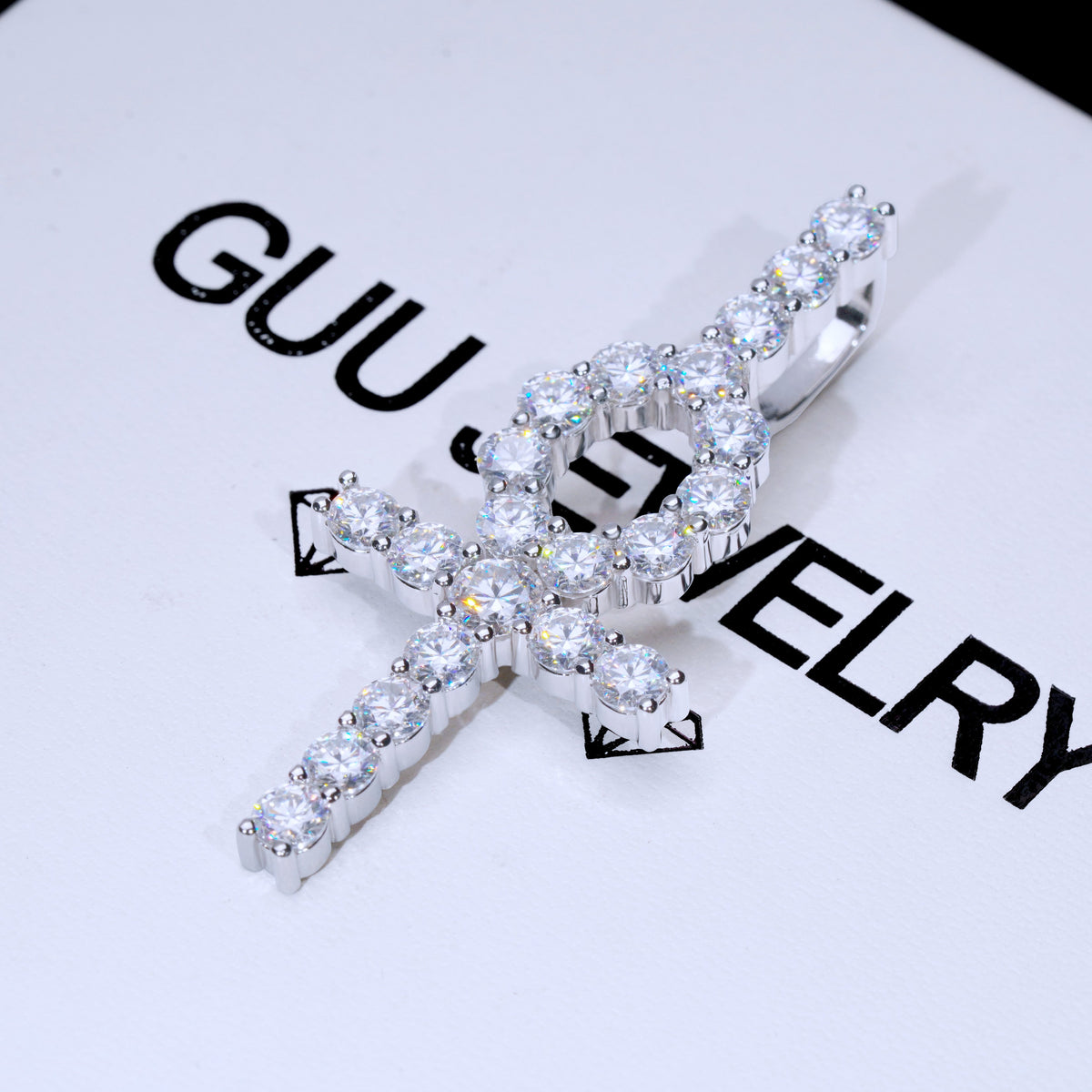 4.81 Carat 925S & VVS Moissanite Ankh Necklace