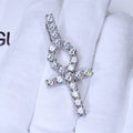 4.81 Carat 925S & VVS Moissanite Ankh Necklace
