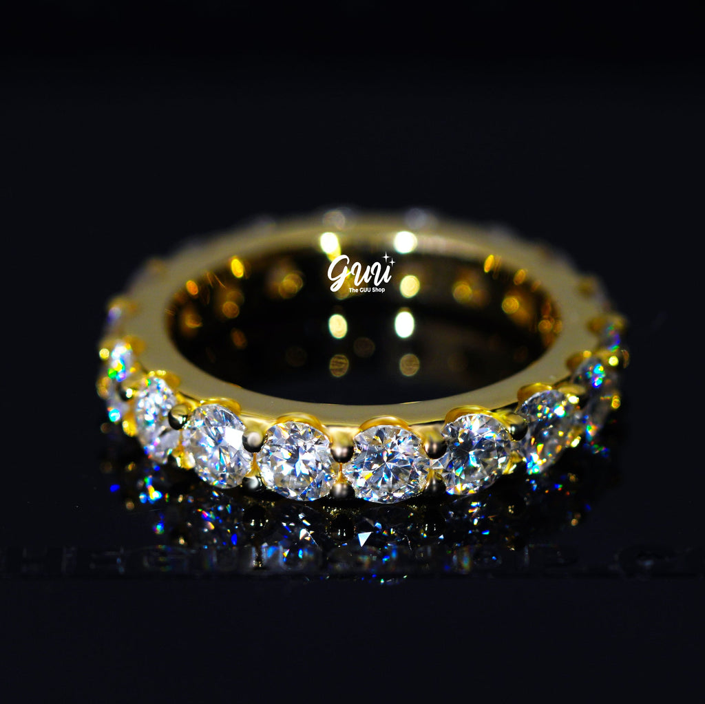 6.00 CARAT 925S & VVS Moissanite Single-Row Eternity Ring