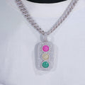 Iced Traffic Light Necklace