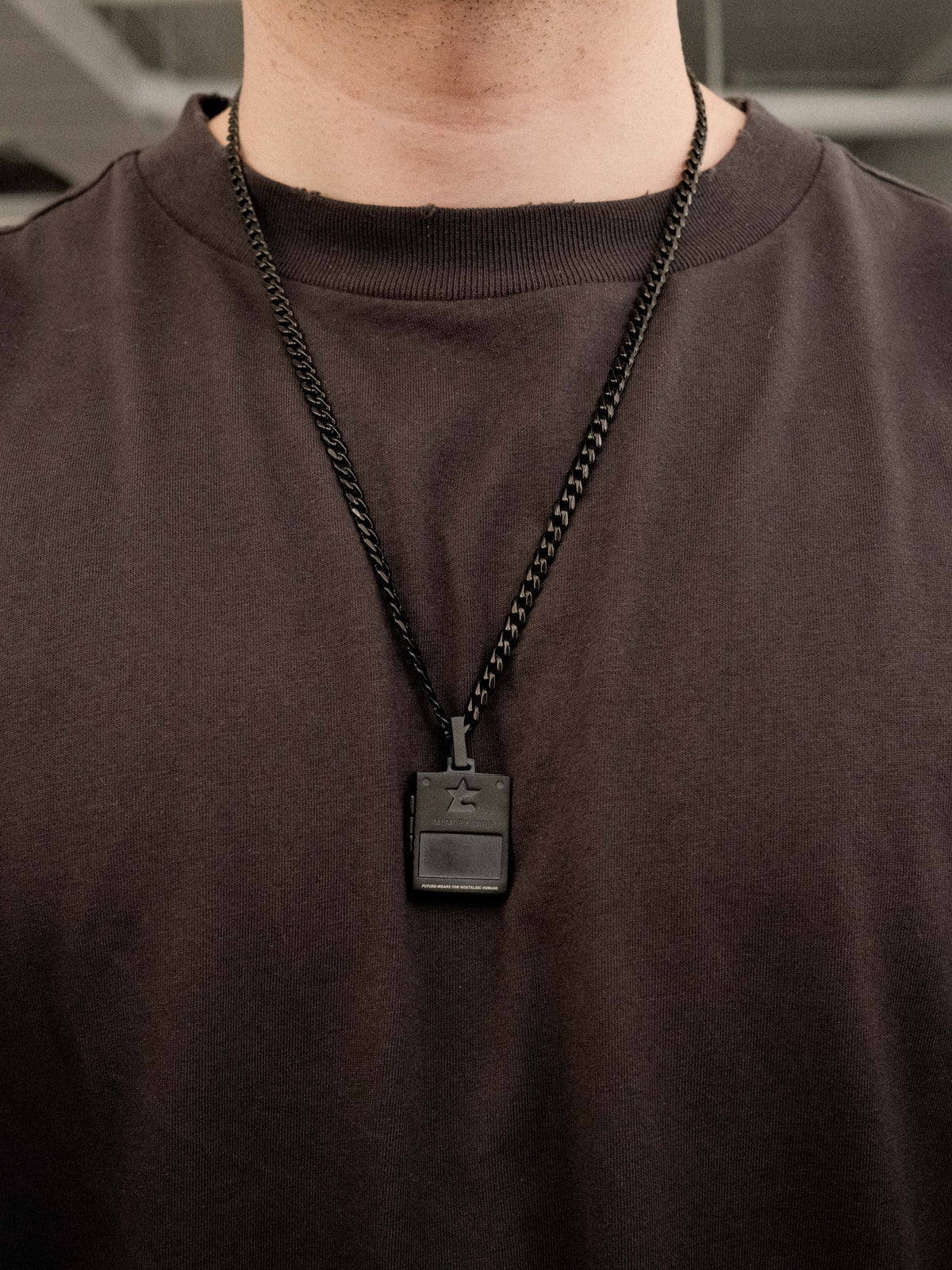 Memory Card Necklace (Black)
