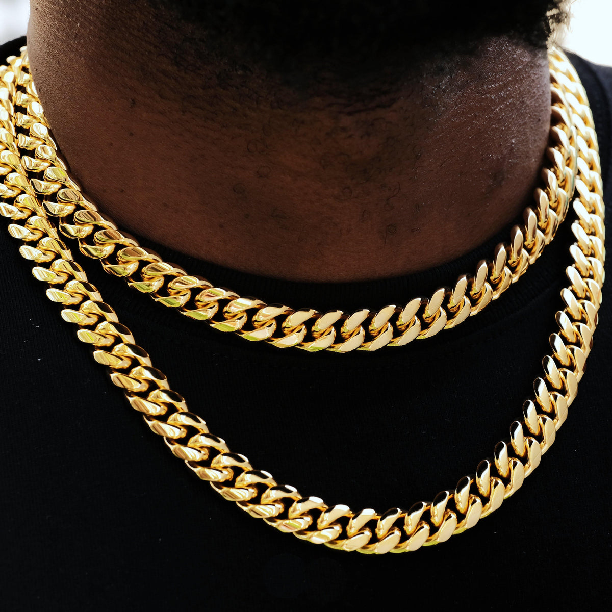 [Box Clasp]12mm Classic Miami Cuban
