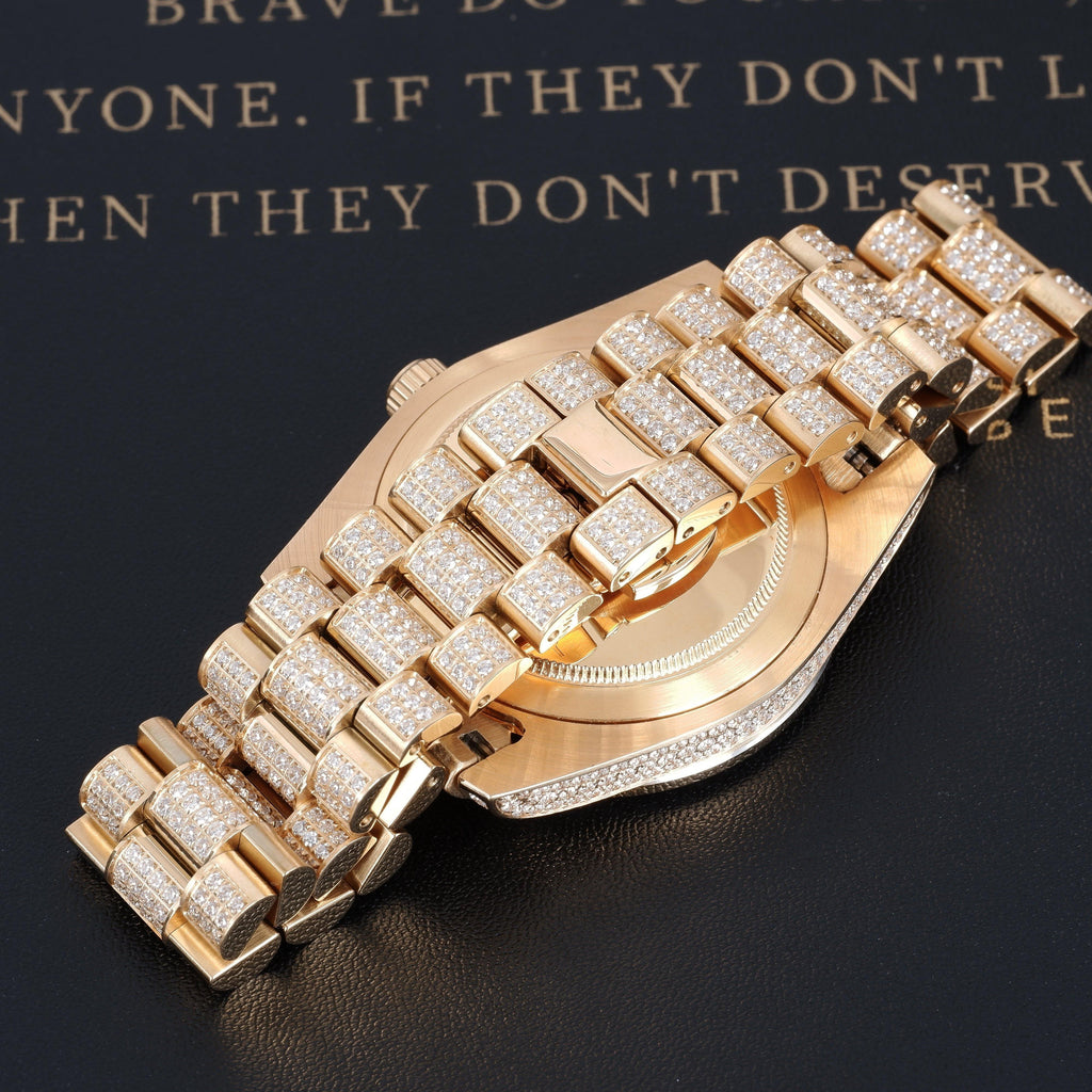 GUU Iced Watch Gold Dial in Gold