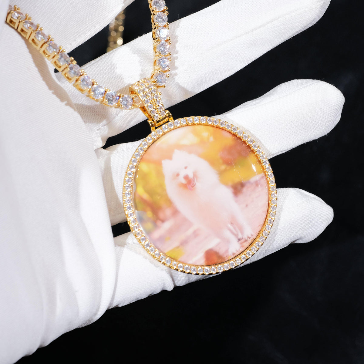 MEDIUM 3D CIRCLE CUSTOM PICTURE PENDANT