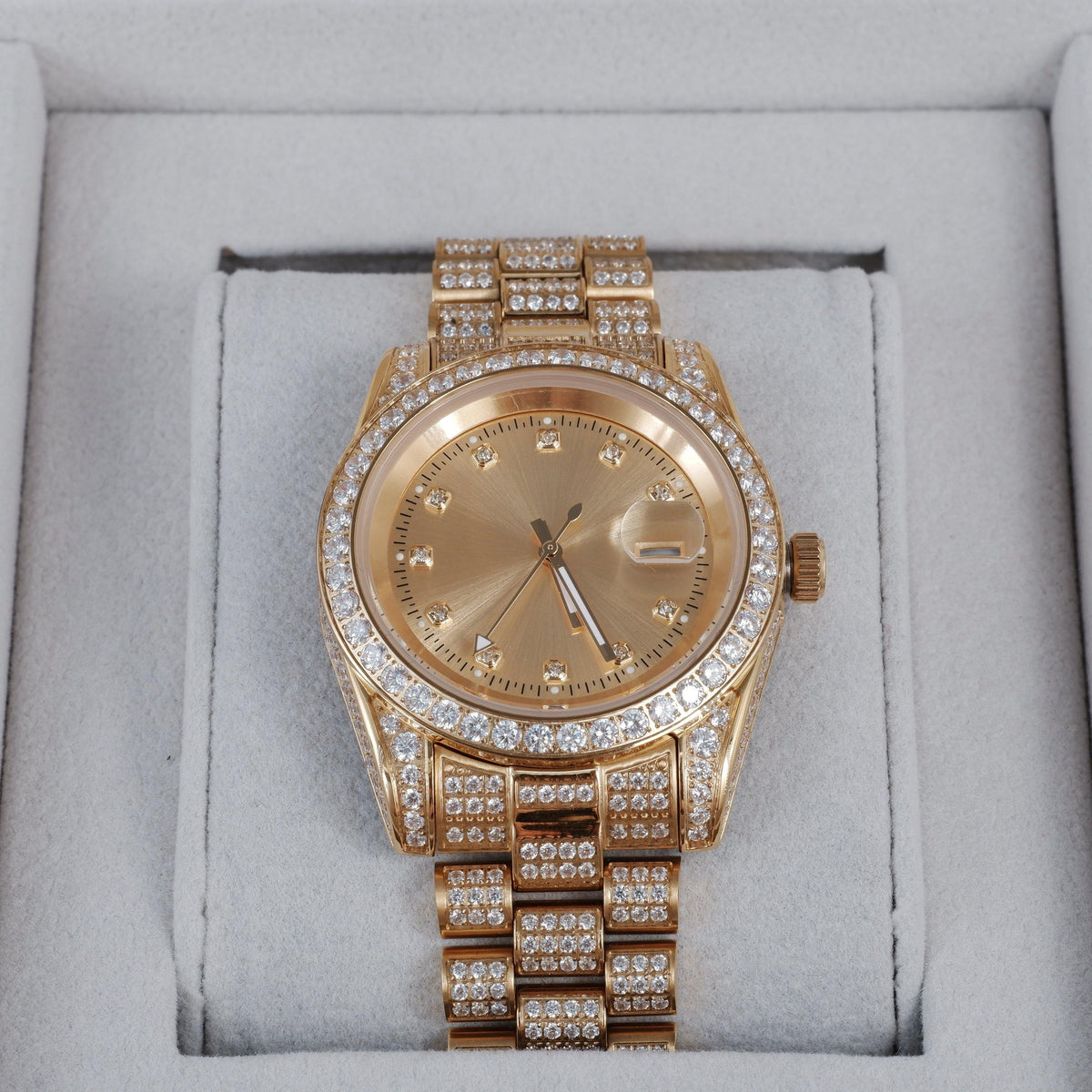 GUU Iced Watch Gold Dial in Gold