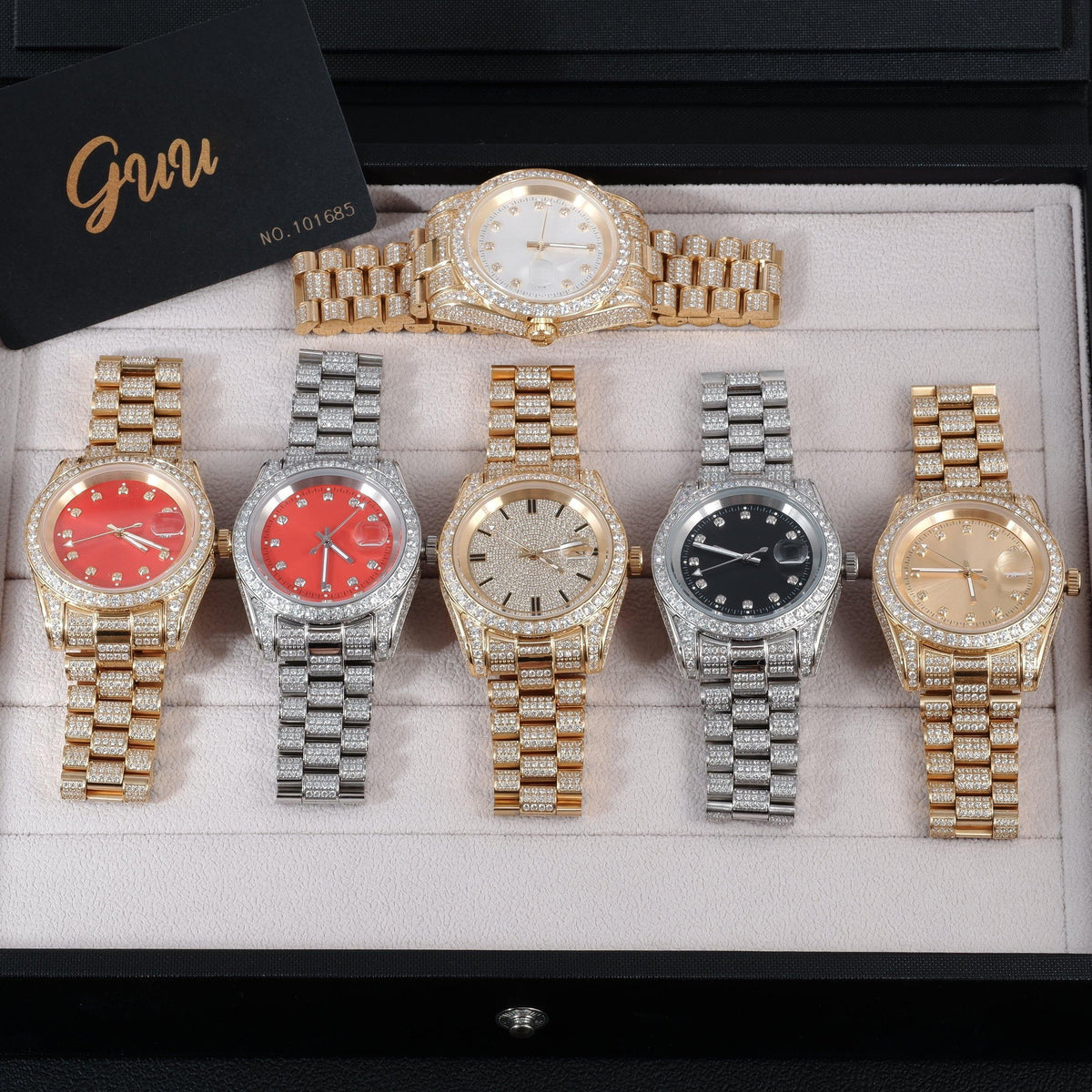 GUU Iced Watch Gold Dial in Gold