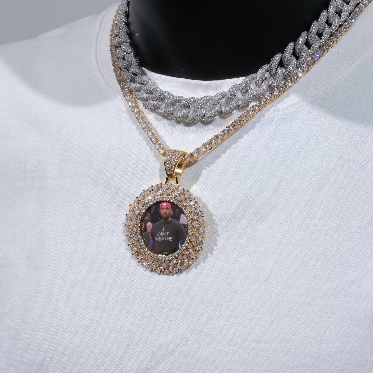 Large 3D Wheat Ear Custom Picture Pendant
