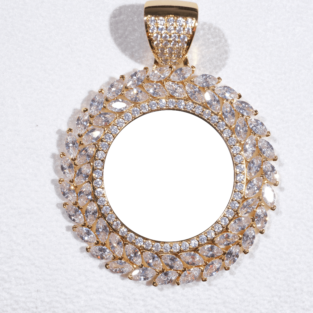 Large 3D Wheat Ear Custom Picture Pendant