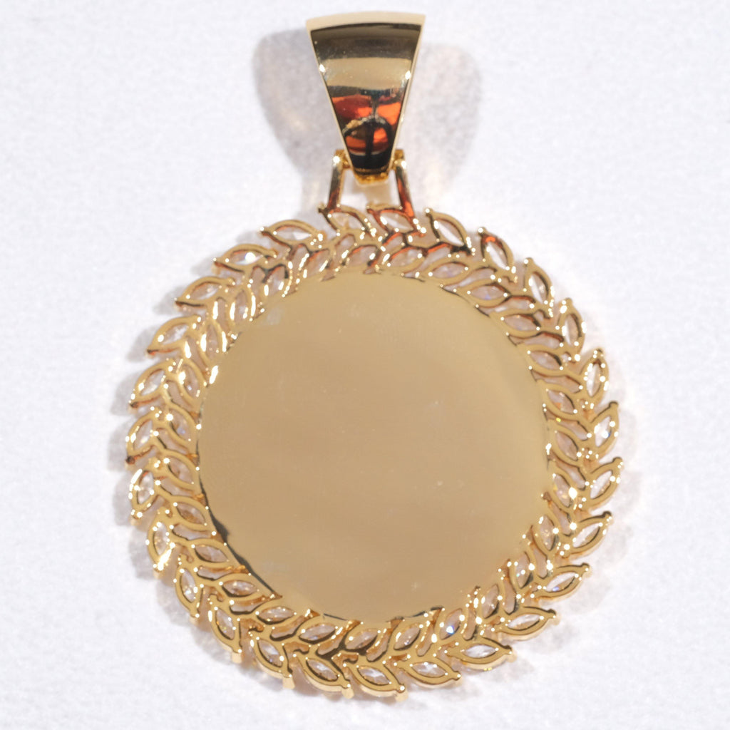 Large 3D Wheat Ear Custom Picture Pendant