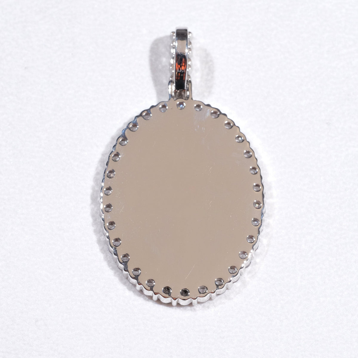 Large 3D Oval Custom Picture Pendant