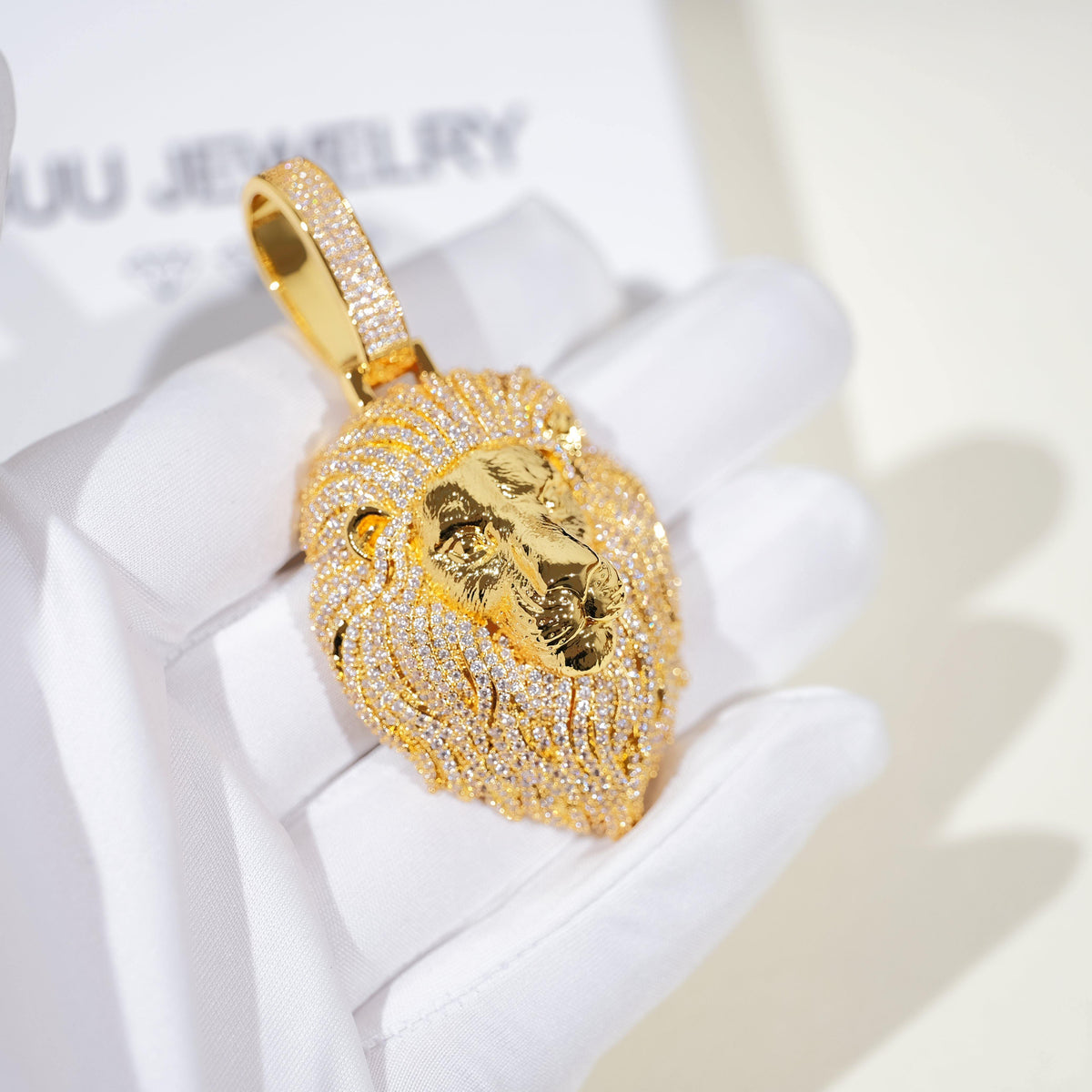 GUU Premium Iced Lion Pendant