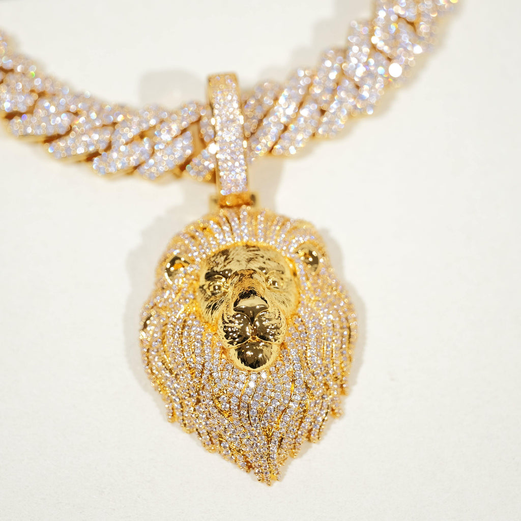 GUU Premium Iced Lion Pendant