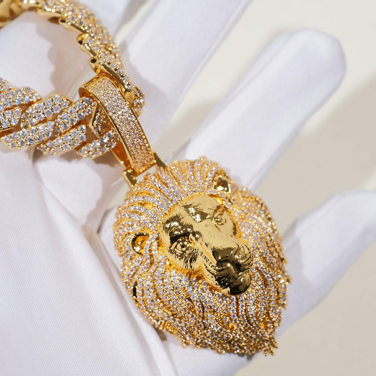 GUU Premium Iced Lion Pendant