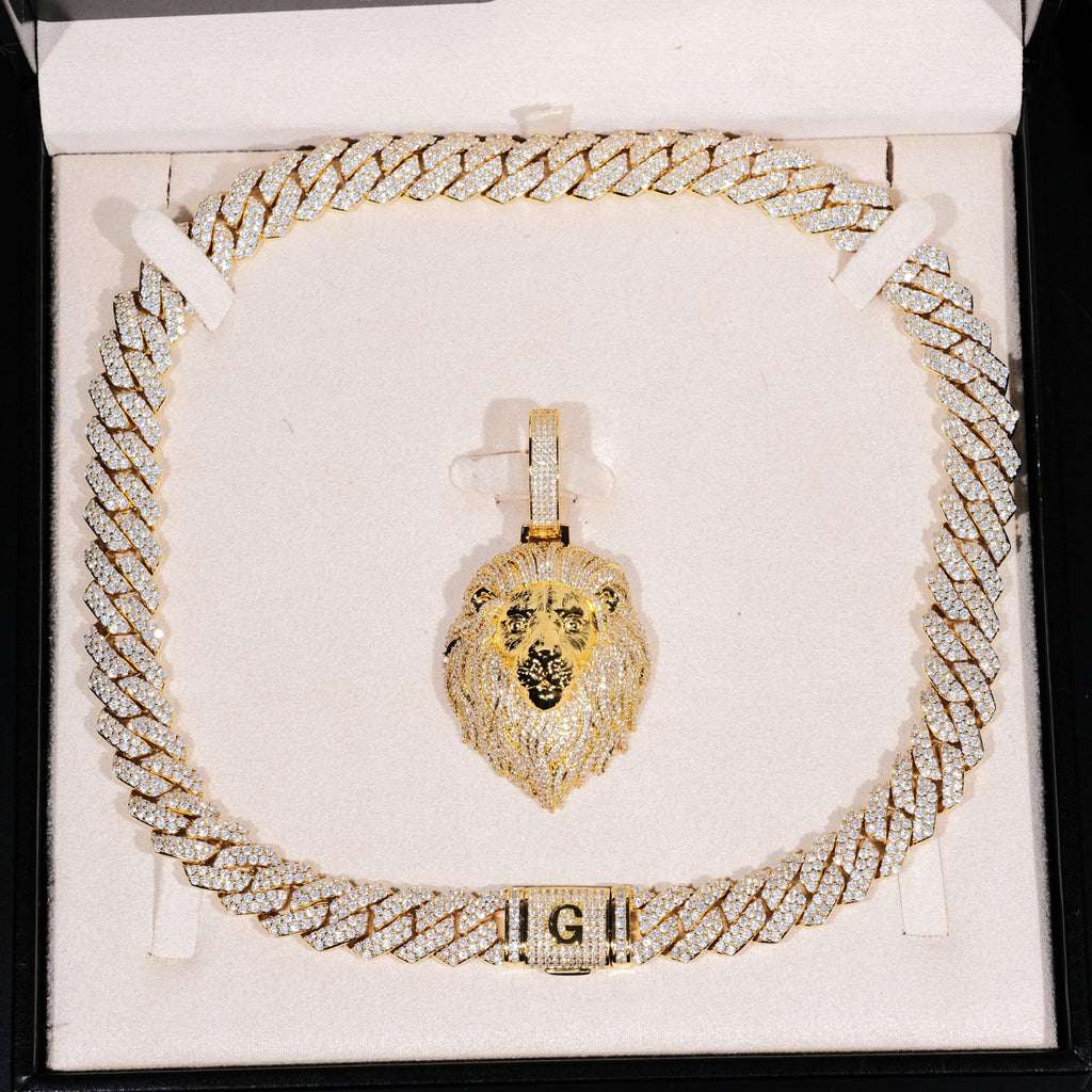 GUU Premium Iced Lion Pendant