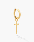 Dagger Cross Earring