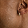 GLD Double Row Hoop Earrings in Yellow Gold