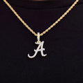 Alabama Crimson Tide Official NCAA Micro Logo Pendant - Yellow Gold